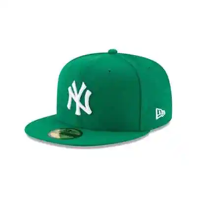 Authentic New Era MLB OnField 59Fifty Fitted Cap NY Yankees Green/White • $38
