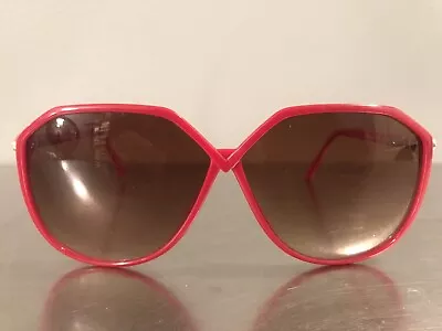 Vintage Silhouette Red Oversized Sunglasses Made In Austria • $85