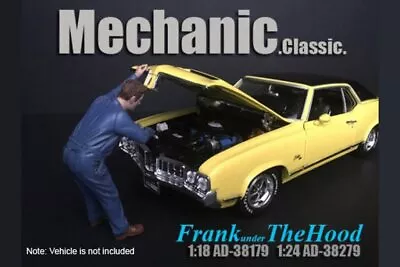 MECHANIC CLASSIC FRANK UNDER THE HOOD  AMERICAN DIORAMA 1/18 Scale DIECAST CAR • $8.98