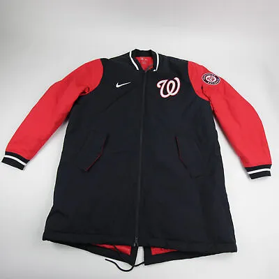 Washington Nationals Nike MLB Authentic Winter Jacket Men's Navy/Red Used • $42