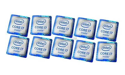 10 PCS CORE I7 Inside Skylake Sticker Label Case Badge Logo Decal 18mm X 18mm • $8.80