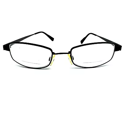 Marchon Flexon Select 1148 Antique Black Oval Eyeglasses Frames 50-18-140 H9981 • $33.98