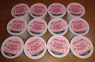 Bigelow English Breakfast Black Tea Keurig K-Cups Caffeinated Black Tea 12 • $4