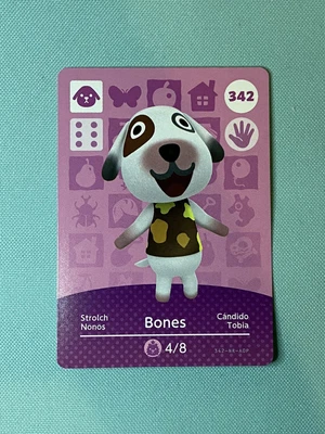 $1.65 • Buy 342 Bones - Animal Crossing Amiibo Card Series 4