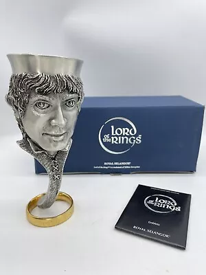 LOTR / Royal Selangor Pewter Goblet Frodo Baggins Ringbearer Lord Of The Rings • £149.94