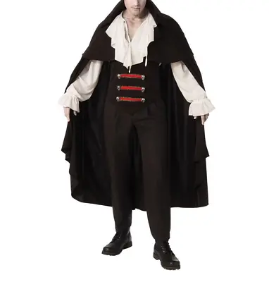 Rubie's Men's Cape W/ Attached Vest Elegant Vampire Adult Halloween Costume O/S • $11.20