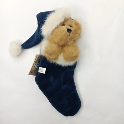 £8.82 • Buy Boyds Bears Jingle S Stuffins Blue Stocking Bear Ornament Stuffed Plush Quilted