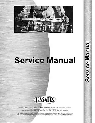Massey Ferguson 550 Combine Service Manual MH-S-MF550 • $132.99