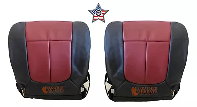 2010 Ford F150 Driver & Passenger Bottom Leather Perf Vinyl Seat Covers  BLK • $258.99