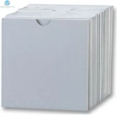 10-25-50-100 CD DVD Card Board Wallet / Sleeves With Thumb Cut White Blank NEW • £4.99