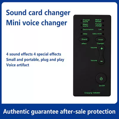 Voice Changer For PS4 Xbox Console PC Phone Tablet Sound Card 7 Sound Changes • $13.01