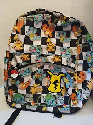 $17.50 • Buy Pokemon Multi Character Check PIKACHU Backpack