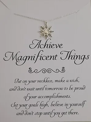 Inspirational Message Card With Silver Plated 18  Necklace Jewellery • £4.49