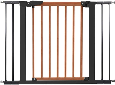 £52.99 • Buy BabyDan Avantgarde Stair Safety Gate Wooden Grey & Cherry + 4 X 7CM Extensions
