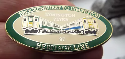 LYMINGTON FLYER BROCKENHURST-LYMINGTON HERITAGE LINE NUM 125  Railway Badge • £9.99