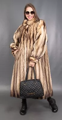 3473 Glamorous German Sable Coat Luuxury Fur Extra Long Beautiful Look Size Xl • £360.27