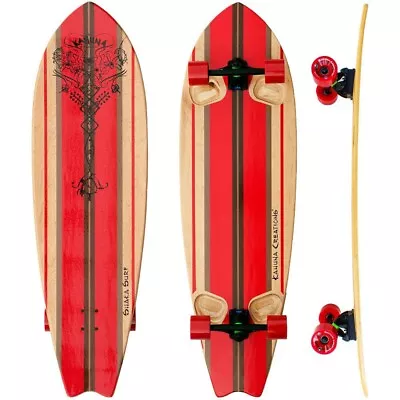 Kahuna Creations Shaka Surf 46” Longboard Skateboard Fishtail Rocker Cruiser • $229.99