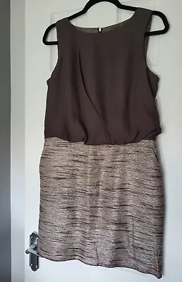$6.24 • Buy Next Purple Smart Work Dress With Pockets Size 10