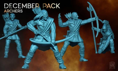 £15 • Buy LOTR Blackroot Archer/Spear  X8 Swan Knights Dol Amroth  Proxies 3D Print