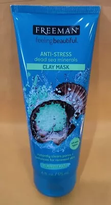 $8.50 • Buy FREEMAN Feeling Beautiful Facial ANTI STRESS Dead Sea Minerals Clay Mask 6 Fl Oz
