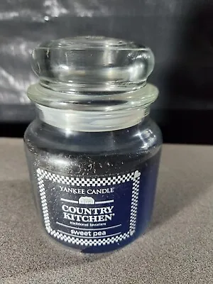NEW Yankee Candle Country Kitchen Sweet Pea 14.5 Oz Medium Jar Candle  • £32.02