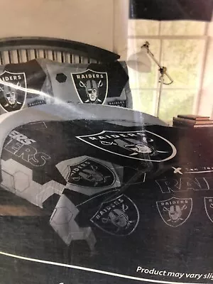 LAS VEGAS RAIDERS Comforter Bedding Sets Cover Pillowcase 3PCS FULL/QUEEN SIZE • $79.99