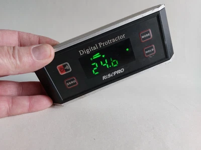 £25 • Buy Pre-Owned Risepro Digital Protractor Magnetic Angle Finder Inclinometer GWO
