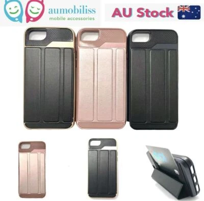 $12.95 • Buy Shockproof Heavy Duty Case With Card Holder Stand For IPhone 7 / 7+ / SE2/ X XS