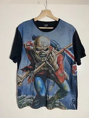 Iron Maiden Eddie The Trooper T Shirt 2015 Size Large Worn Once Judas Priest • $14.84