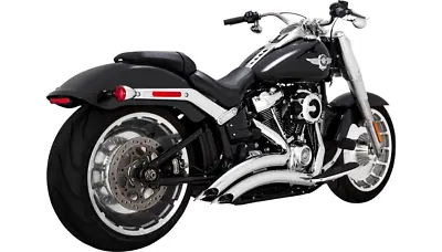 Vance & Hines Big Radius Exhaust System Chrome 2-2 Pipe Harley Softail Dyna 18+ • $1099.99