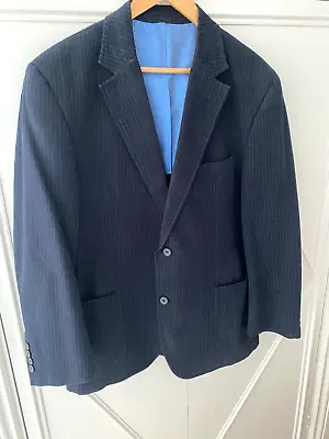 Mens Jaguar Navy Pinstripe Jacket Size 42in • £19.50