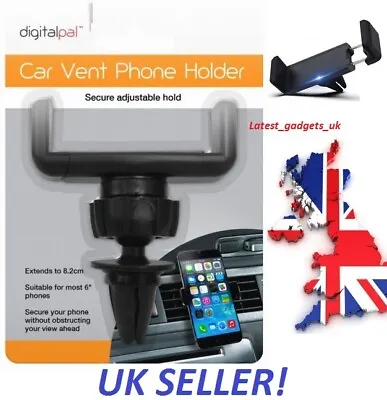 Universal Car Air Vent Mount Cradle Holder Mobile Phone/iPhone/Samsung/Sat Nav • £3.49