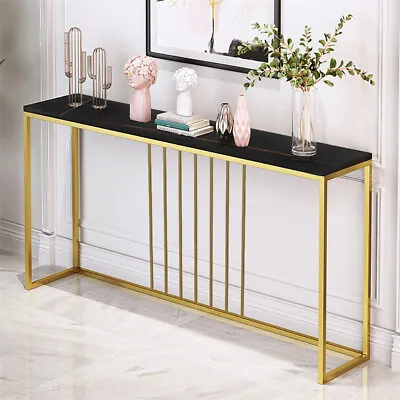 Gold Long Console Table Narrow Foyer Hall Narrow Table Behind Sofa Couch 1M 1.2M • £95.91