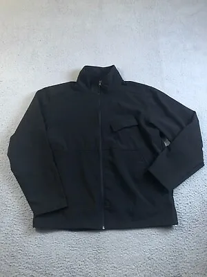Snozu Jacket Mens Medium Black Full Zip Casual Softshell Outerwear • $10