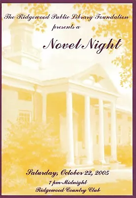 $5.08 • Buy Postcard Novel Night Public Library Ridgewood NJ New Jersey Non-Profit
