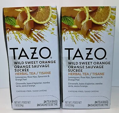 £11.21 • Buy 2 Boxes Of 24 Bags - Tazo - Wild Sweet Orange - 48 TOTAL BAGS - BB See Photos