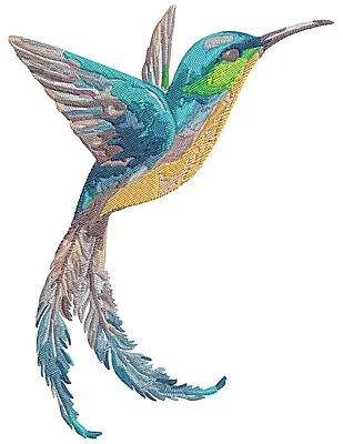 HUMMINGBIRD Embroidery Machine Design Pattern PES HUS JEF  • $3.95