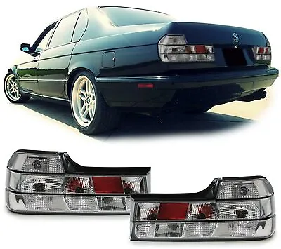 $129.95 • Buy Clear Chrome Look Tail Lights For Bmw E32 7 Series 1987-1994 Model Nice Gift