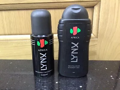 £99 • Buy 80’s 90’s LYNX AFRICA OLD POP TOP 150ML DEODORANT 250ml SHOWER GEL AXE
