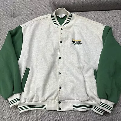 Vtg Meade Electric Company West Ark USA VARSITY MENS JACKET SIZE 3XL • $26