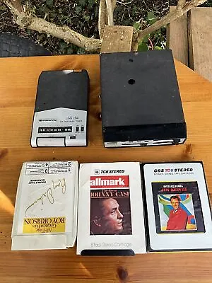 Vintage 8 Track Tapes Cassettes Tape Player & Tapes Radio Fitting (Untested) • £30