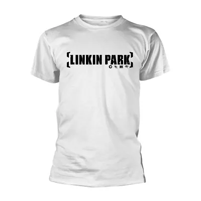 Linkin Park 'Bracket Logo' White T Shirt - NEW • £16.99