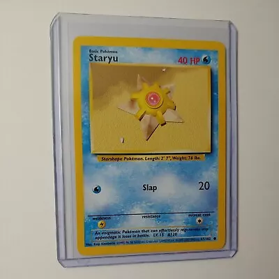 4th Print Base Set Pokémon TCG Staryu 65/102 Common Near Mint • $2.99