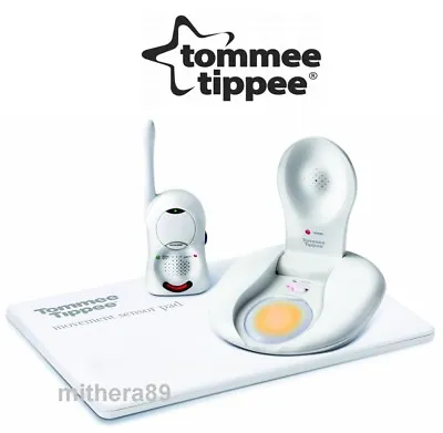 Tommee Tippee SENSOR BABY MONITOR Motion Sound BREATHING MOVEMENT PAD Alarm VGC! • £137.95