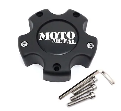 Moto Metal Matte Black Center Cap 4.75 OD Closed For MO951 MO955 MO956 845L121S2 • $24