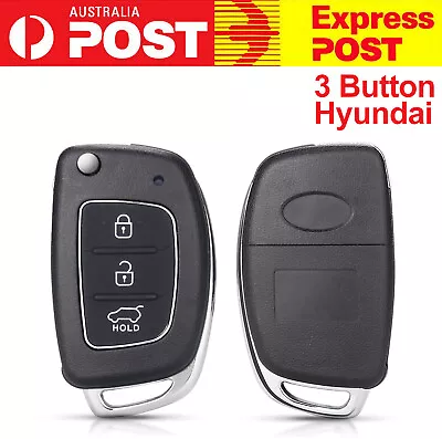 Key Cover Case Shell For Hyundai 3 Button Remote Blank Santa Fe IX I20 I30 Ix35 • $11.99