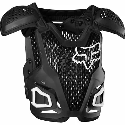 $69.95 • Buy Fox Racing Youth R3 Chest Protector Guard/Deflector Black White Black/Pink 24811