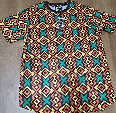 VINTAGE FRESH PRINCE OF BEL-AIR Shirt Size Large RASTA Geometric 90s Duff Co. • $17