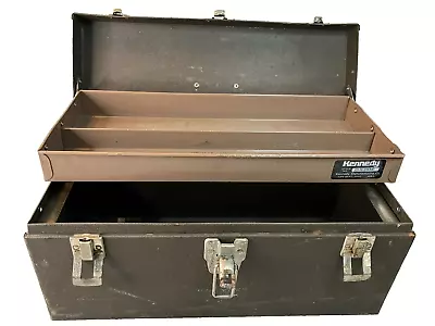 Vintage KENNEDY Metal Cantilever Tool Box Fishing Tackle Model CS-16 Chest • $30