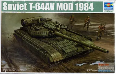 TRP01580 1:35 Trumpeter Soviet T-64AV Mod 1984 Tank • $84.24